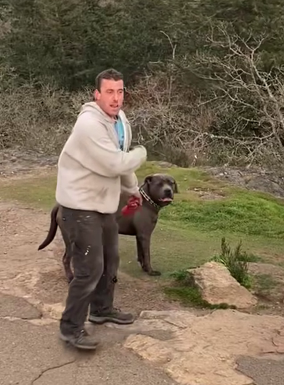 Do you recognize this man and his dog? Saanich police are hoping you can help identify them.