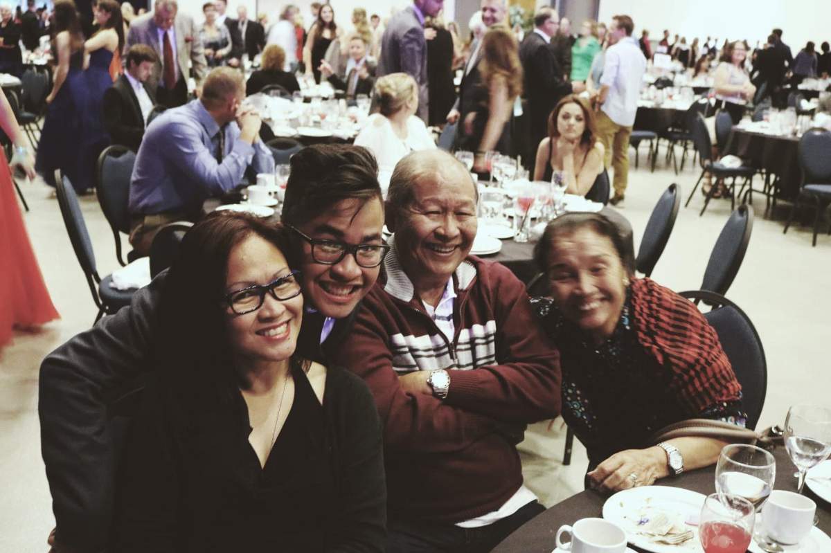 Seño’s mother, grandfather and grandmother | Photo courtesy Arby Seño