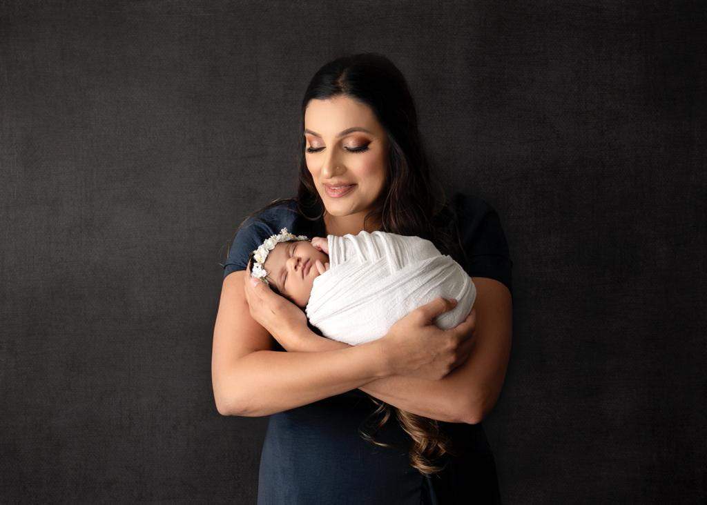 Mandep Heer holds her daughter, Symryn, who was born in October, 2020 | Photo courtesy Mandeep Heer