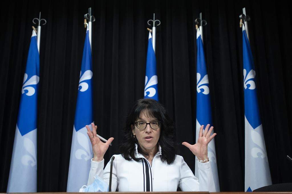 Treasury Board Chair Sonia LeBelcame under .