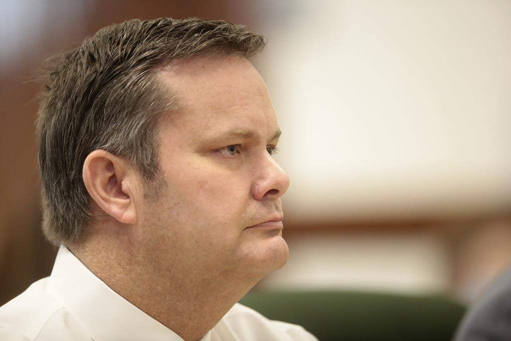 Chad Daybell listens during his preliminary hearing in St. Anthony, Idaho.