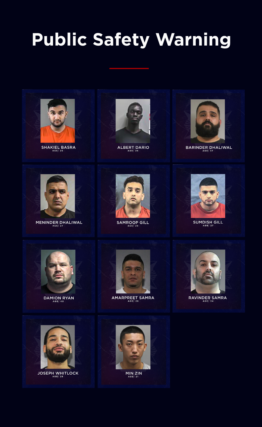 The public are being asked to stay away from these known criminals.