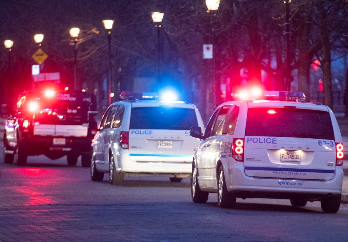 Montreal police said officers monitored crowds gathered at the city's Old Port and at most major parks, but said all was peaceful throughout the evening.