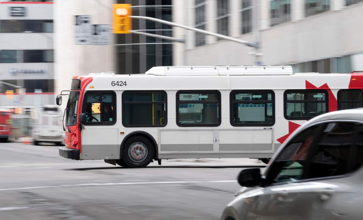 An OC Transpo bus was involved in a collision with an alleged impaired driver on Meadowlands Drive Monday night.