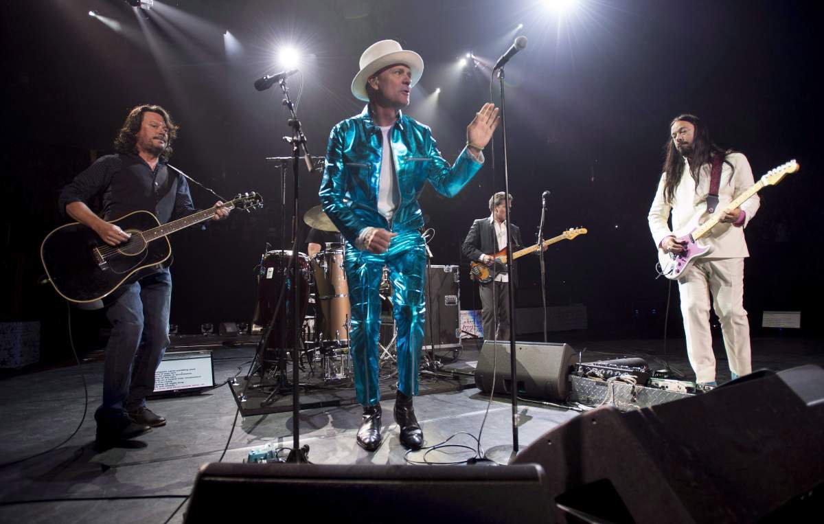 The Tragically Hip perform in Vancouver, Sunday, July, 24, 2016. 