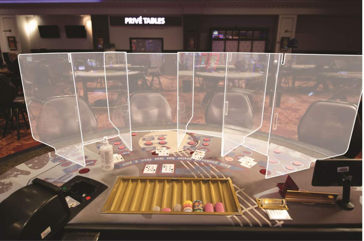 Physical barriers will be put up in B.C. casinos where players and staff cannot physically distance.