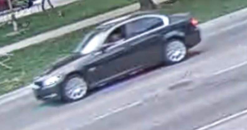 Guelph police are looking for a black BMW that left the scene of a crash on Saturday. 