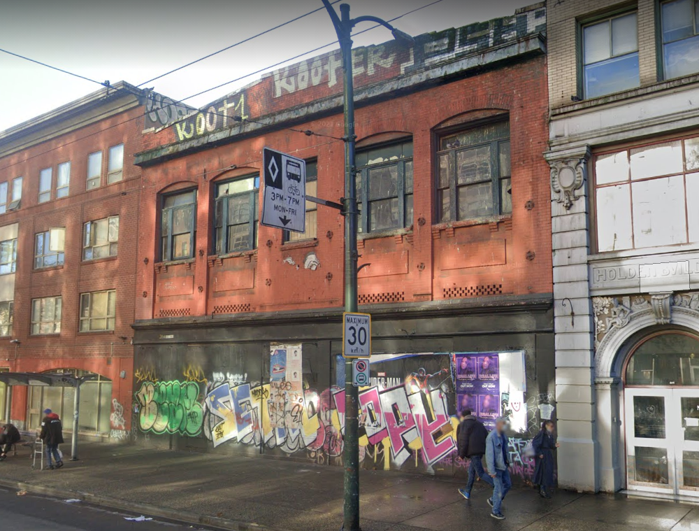 Con Jones/Only Seafoods Building on West Hastings Street.