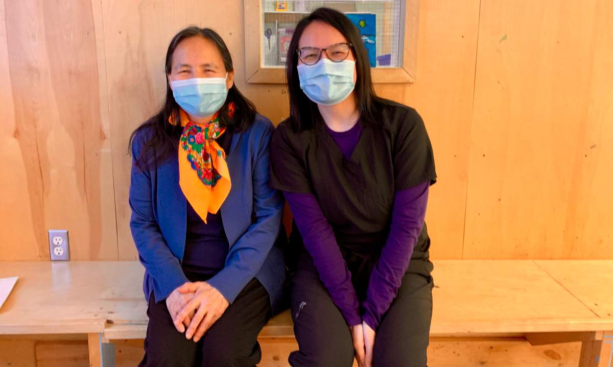 Rosa Mantla and daughter Lianne Mantla-Look have been working to translate COVID-19 material for Indigenous Communities in the Northwest Territories. (Photo courtesy Lianne Mantla-Look)