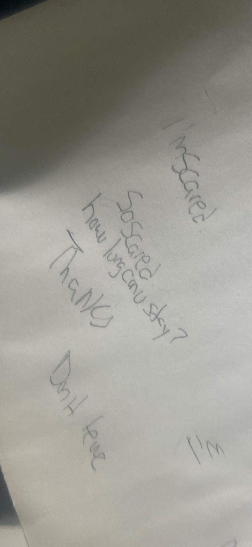 Image letter written to Laura Kinghorn from her brother Mark after he woke up from his coma.