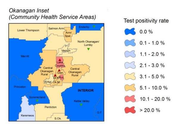 COVID-19 test positivity rate May 4 – 10, 2021.