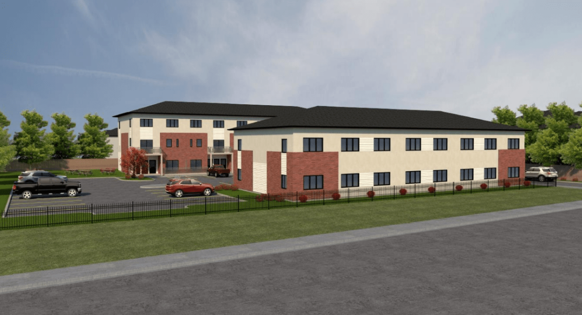 A rendering of the planned townhouse development as seen from Highbury Avenue North, just north of the Thames River.
