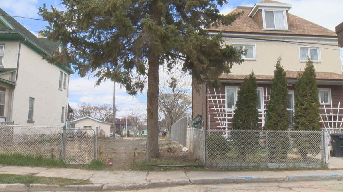 Maria Mielczarek says the city should replace a sewer line that runs into her home, after the existing line was damaged when the vacant home next door was demolished by a city crew.