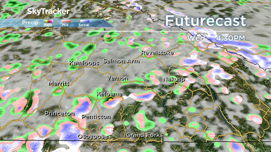 The chance of showers and unsettled weather sticks around on Wednesday.