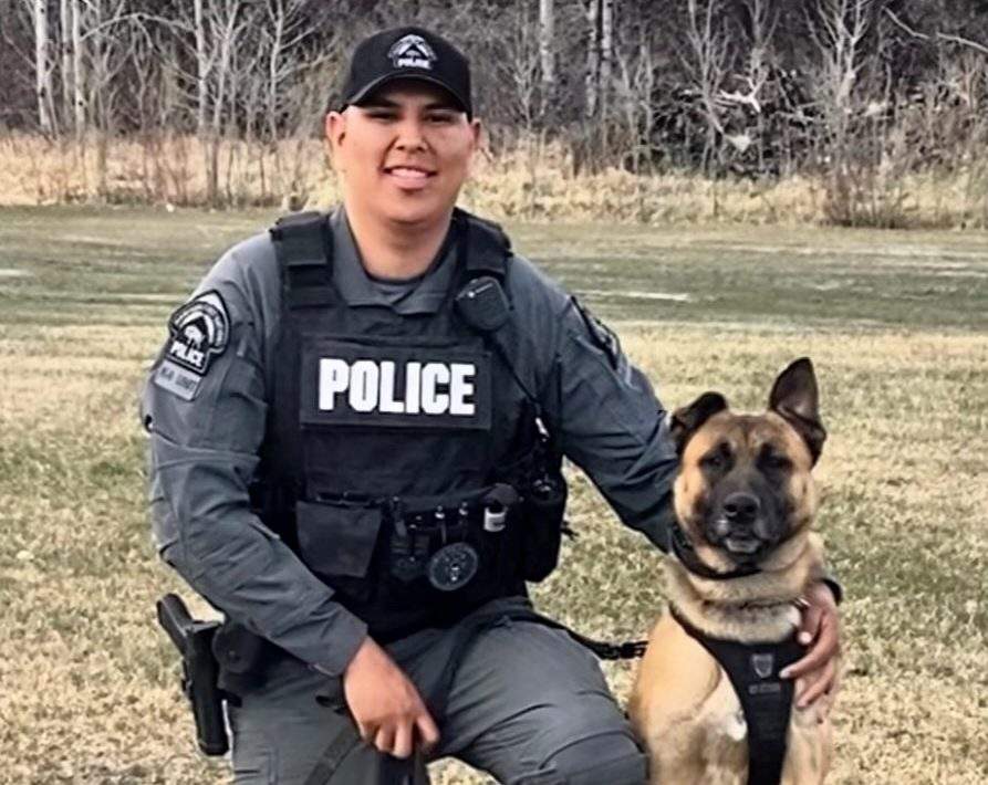 K-9 handler Travis Assiniboine and new recruit Zion are taking on an intensive training course together.