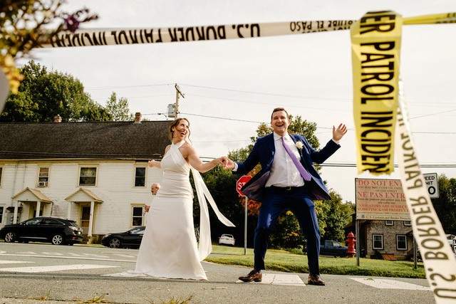 The couple, seen here, were married on Labour Day weekend in 2020. Union Eleven Photographers