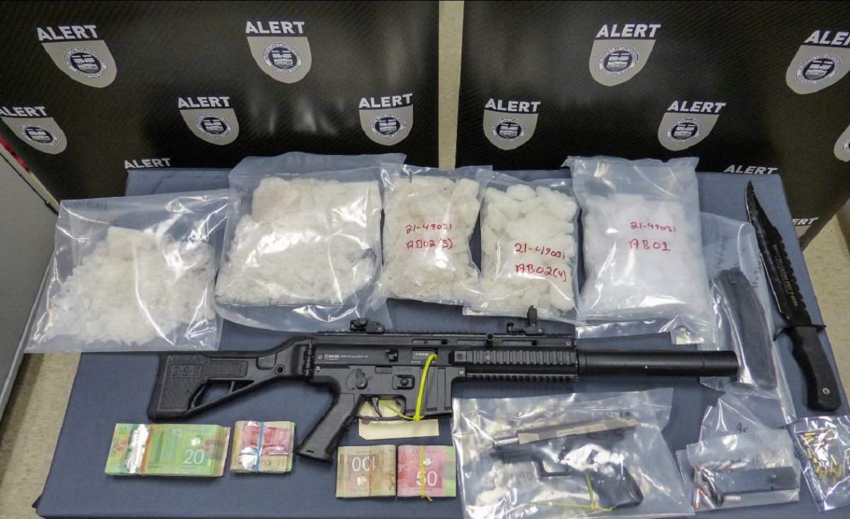 Two people have been charged after about $340,000 worth of fentanyl and methamphetamine was seized from a north Edmonton home in May 2021.
