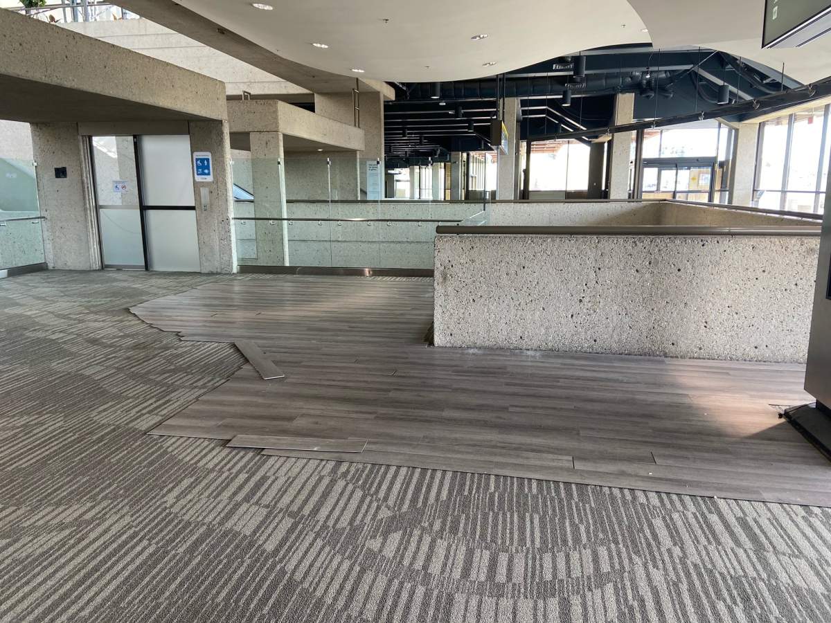 A look inside the Edmonton Convention Centre Tuesday, May 11, 2021, after the temporary pandemic shelter closed on April 30.
