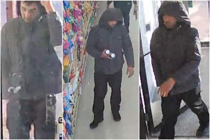 The suspect is described as being about six feet tall with a medium build. At the time of the incident he had on a grey jacket and was carrying a white plastic bag.