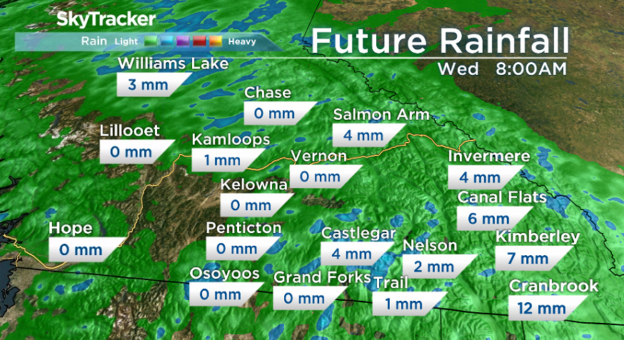 A look at future rainfall for the region.
