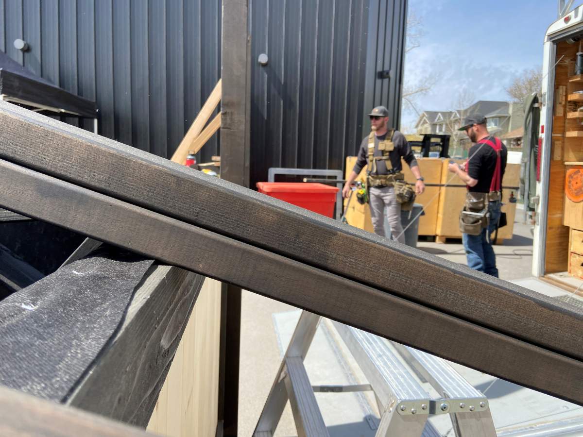 Dandy Brewing Company adding to their patio.