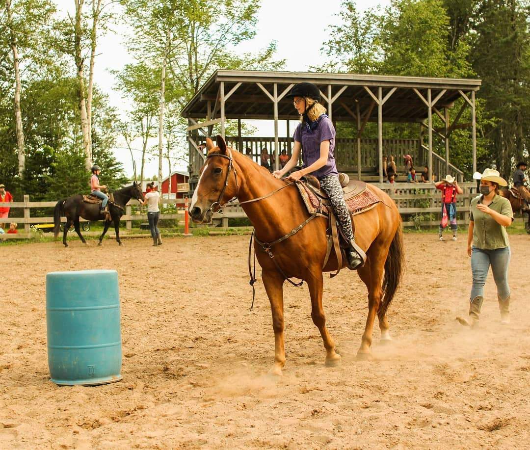 Horseback riding at Snider Mountain Ranch.