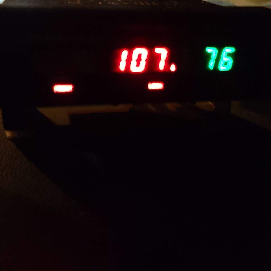The underage driver was caught speeding 107 km/h in an 80 zone.