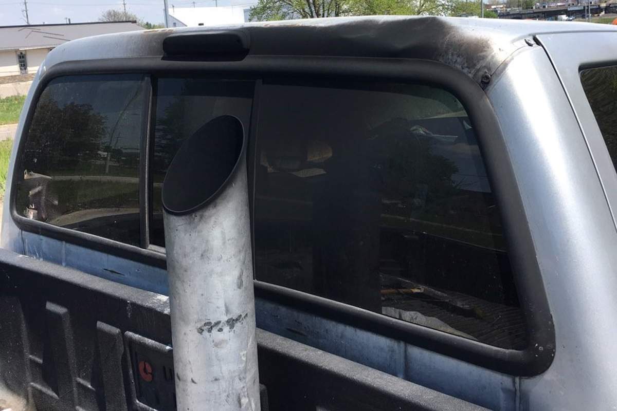 Waterloo Region Police say they recently pulled a truck off the road after modifications caused the exhaust fumes to go into the cab of the vehicle.