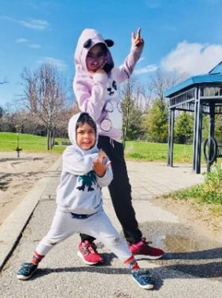 Photo of four-year-old Jax and 10-year-old Anaya.