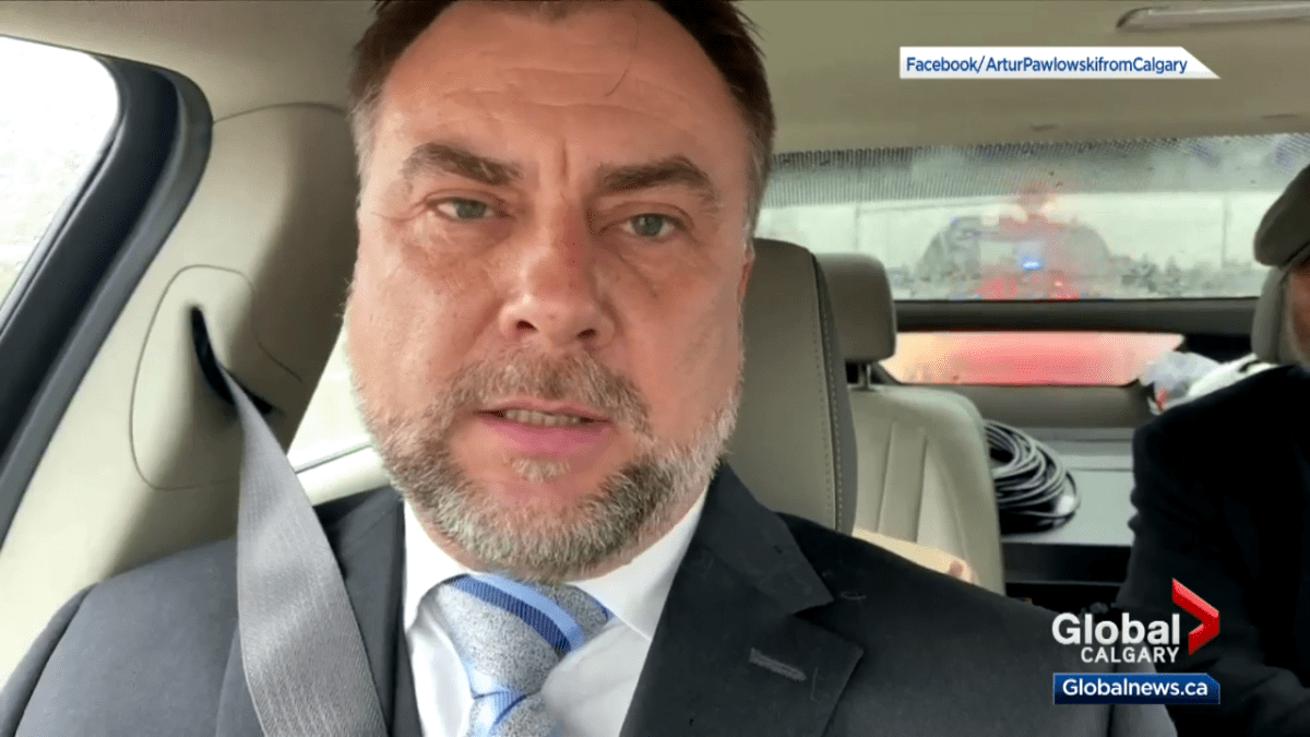 Artur Pawlowski speaks in a video recorded on Saturday, May 8, 2021, as he and his brother Dawid are arrested.
