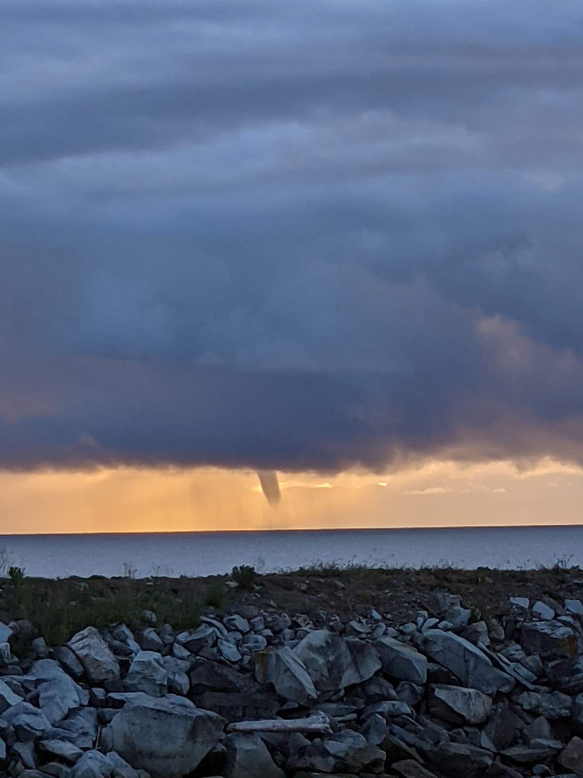Waterspout spotted off of Powell River around 5:45am on Wednesday, June 9th.