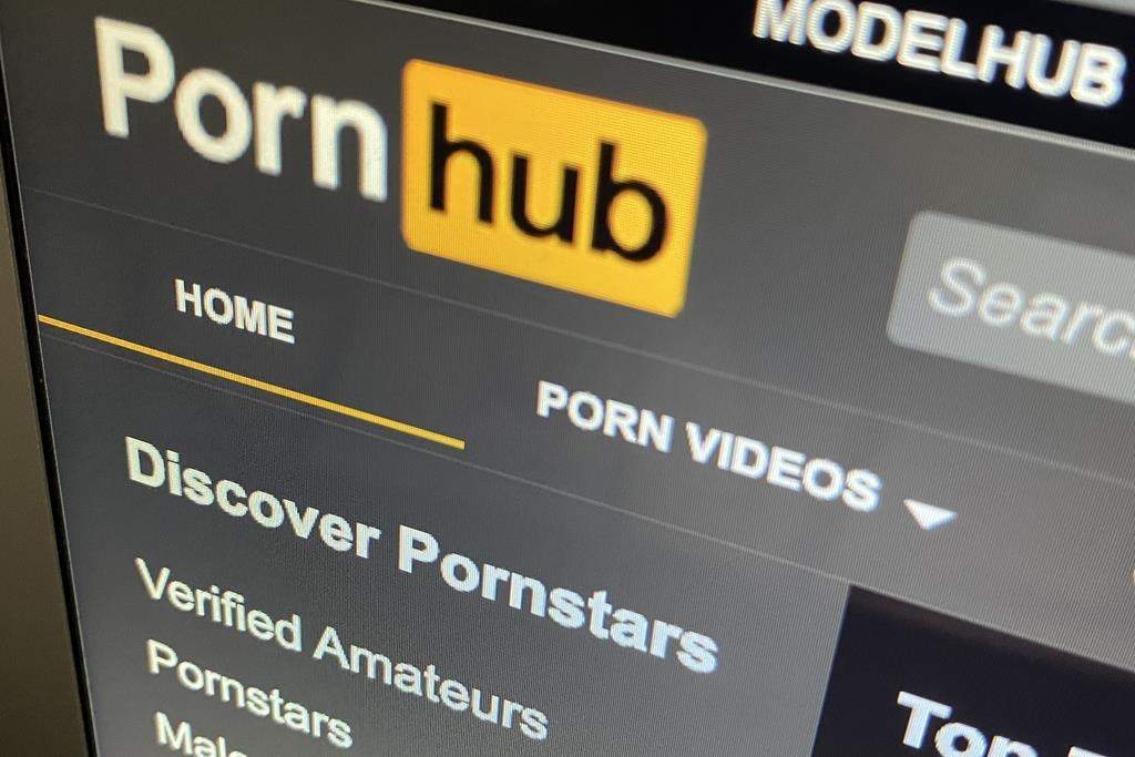 The Pornhub website is shown on a computer screen in Toronto on December 16, 2020. Members of the House of Commons ethics committee that study the protection and privacy of Canadians on platforms such as Pornhub have released recommendations for the federal government today.