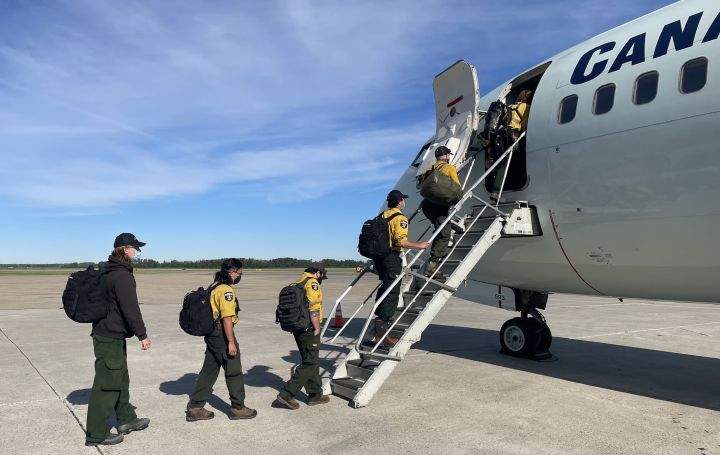 Alberta's minister of agriculture and forestry says more firefighters are heading to Ontario on Sunday to help battle wildfires in parts of that province.