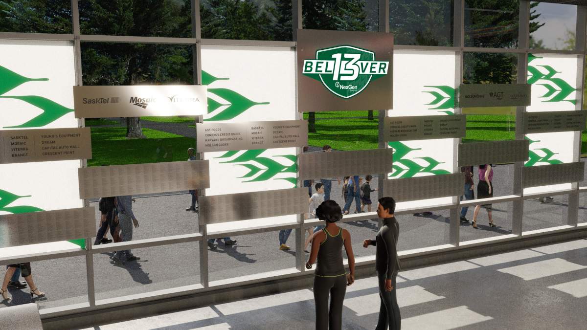 The Saskatchewan Roughriders are selling fans the opportunity to inscribe their name inside Mosaic Stadium. 