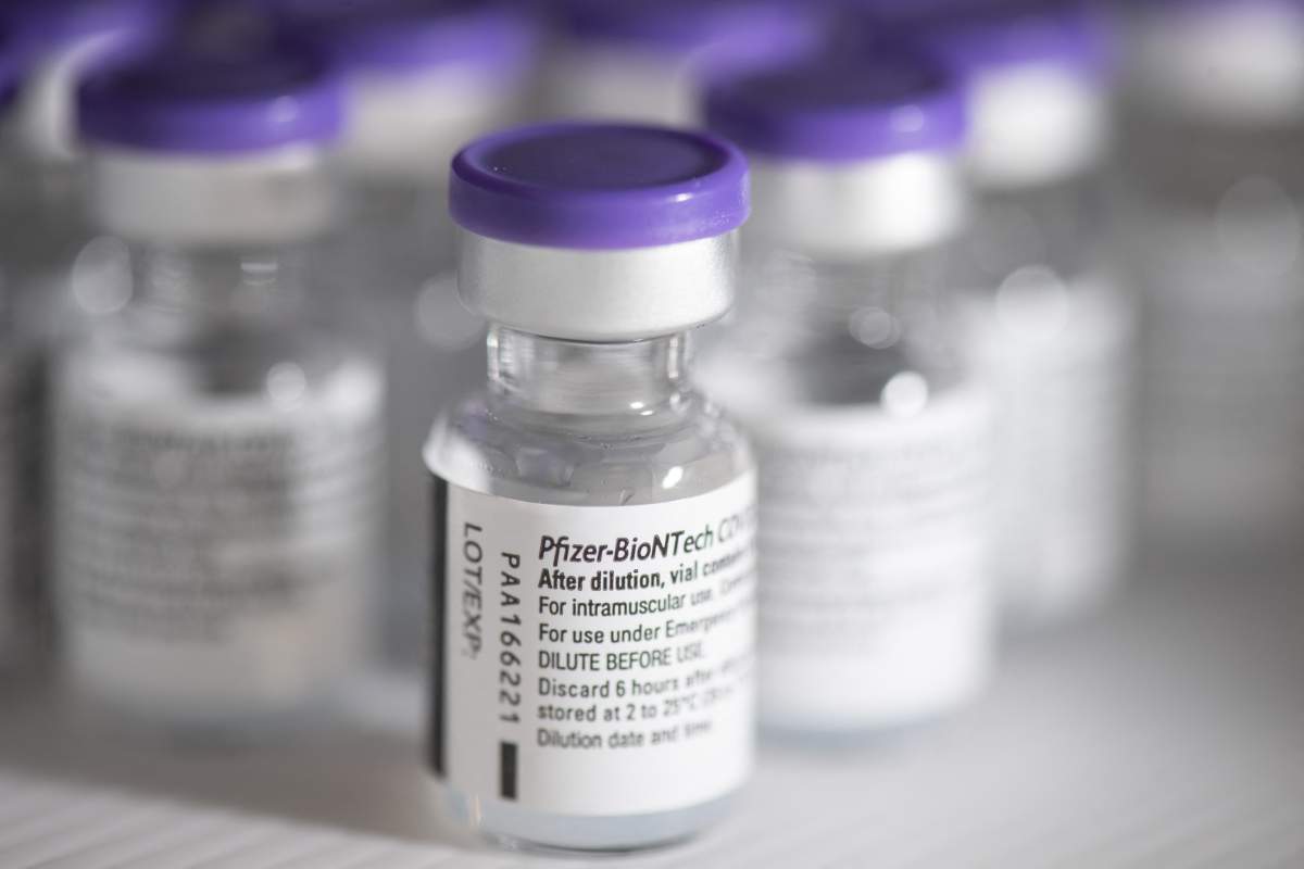 Pfizer BioNTech COVID-19 coronavirus vaccine. Ankara, Turkey on June 16, 2021.