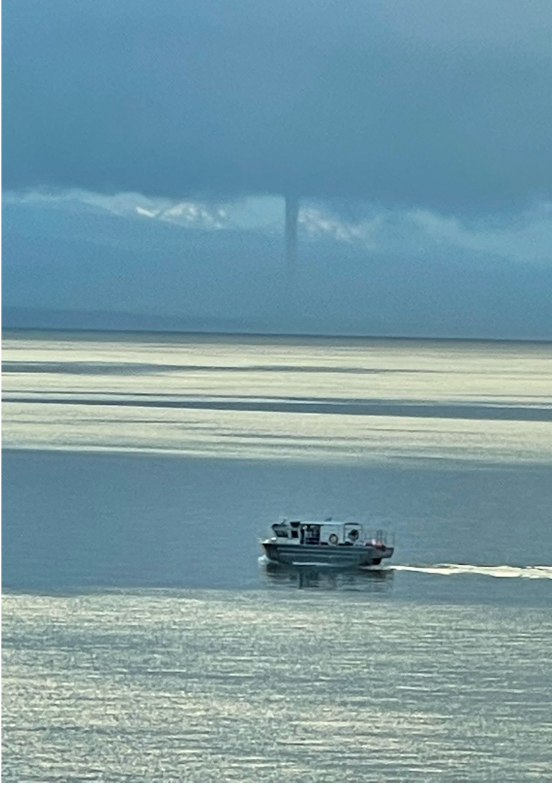 Waterspout spotted off the shore of Comox early morning Wednesday, June 9th 2021
