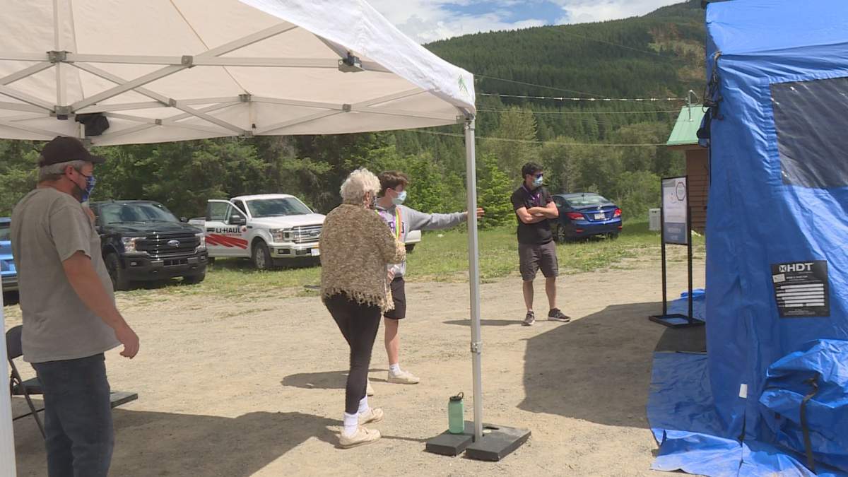 One of Interior Health’s mobile immunization clinics was in Cherryville on Tuesday.