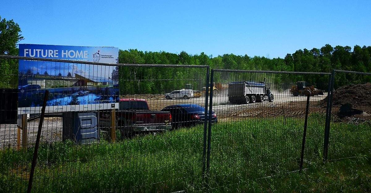 Construction got underway in May for the new animal care centre in Peterborough.