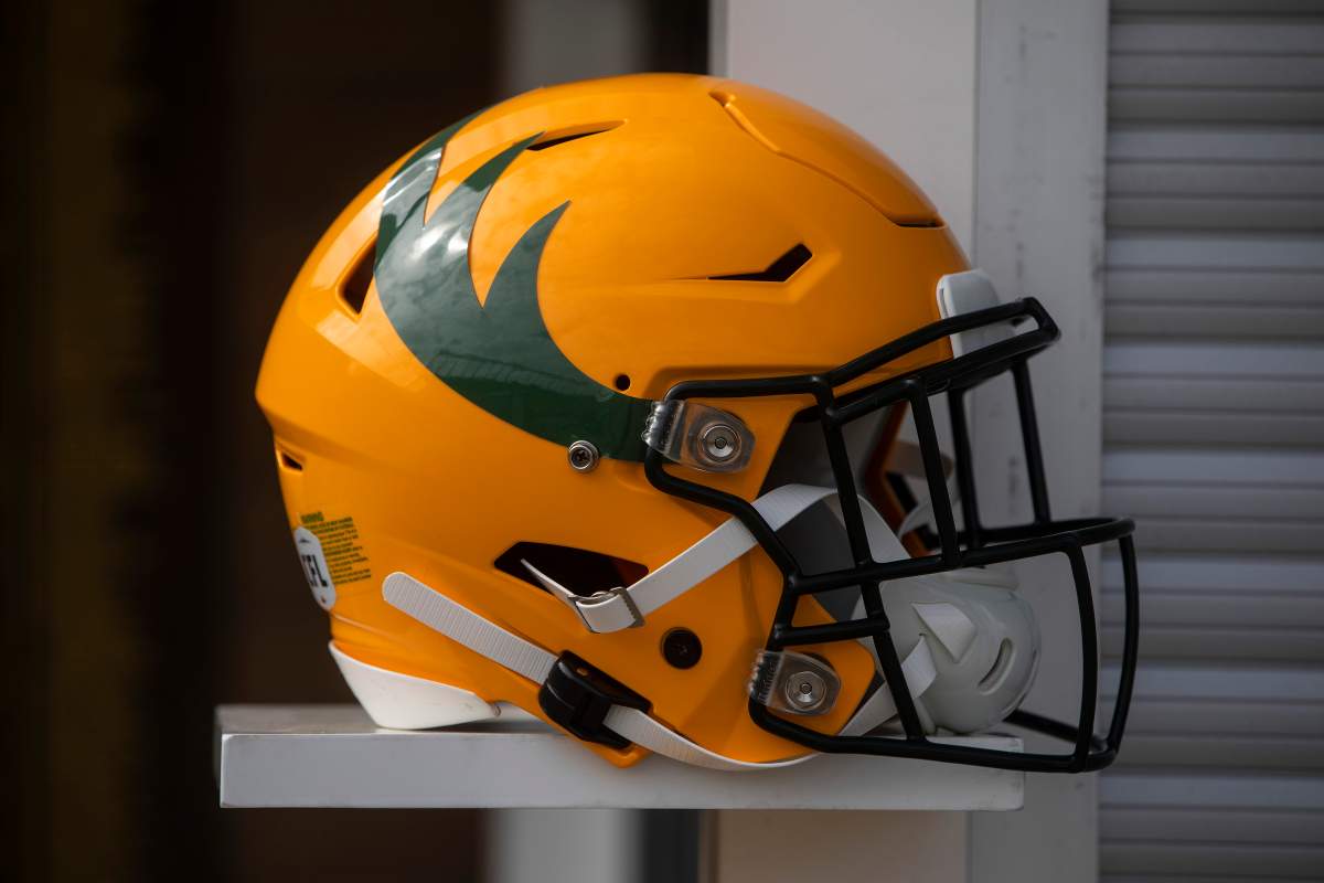 The Edmonton Eskimos unveil their new name and logo, the Edmonton Elks, at Commonwealth Stadium in Edmonton, on Tuesday, June 1, 2021.