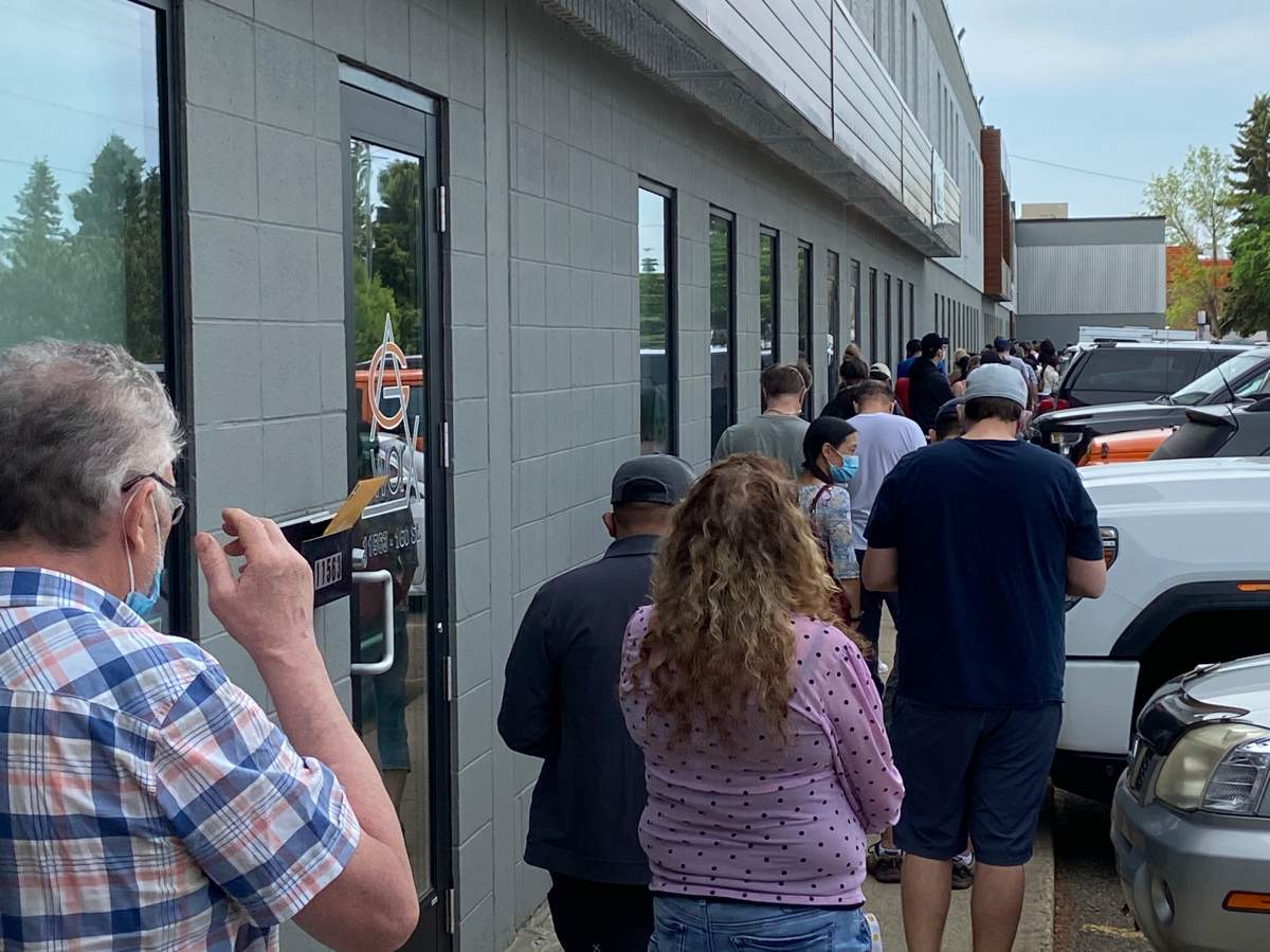 The new Krazy Binz Liquidation store at 11531 160 St. in Edmonton, Alta. on Thursday, June 3, 2021.