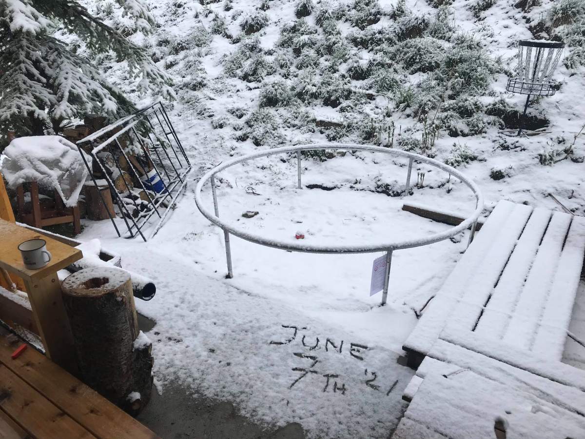 Liz Say snapped this shot outside her home at Big White on Monday, June 7, 2021.