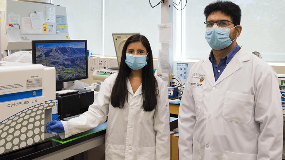 Ali Ashkar and Ana Portillo from the Molecular Medicine McMaster Immunology Research Centre.