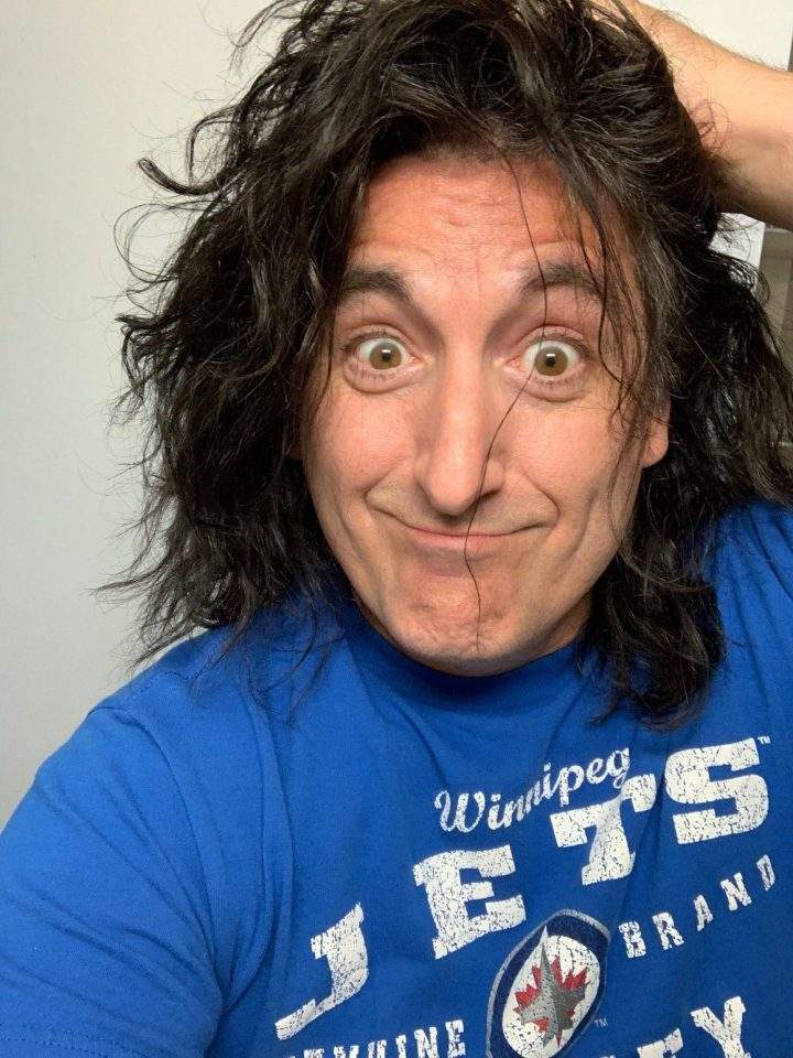 Nelson Reis pictured here before his hair appointment