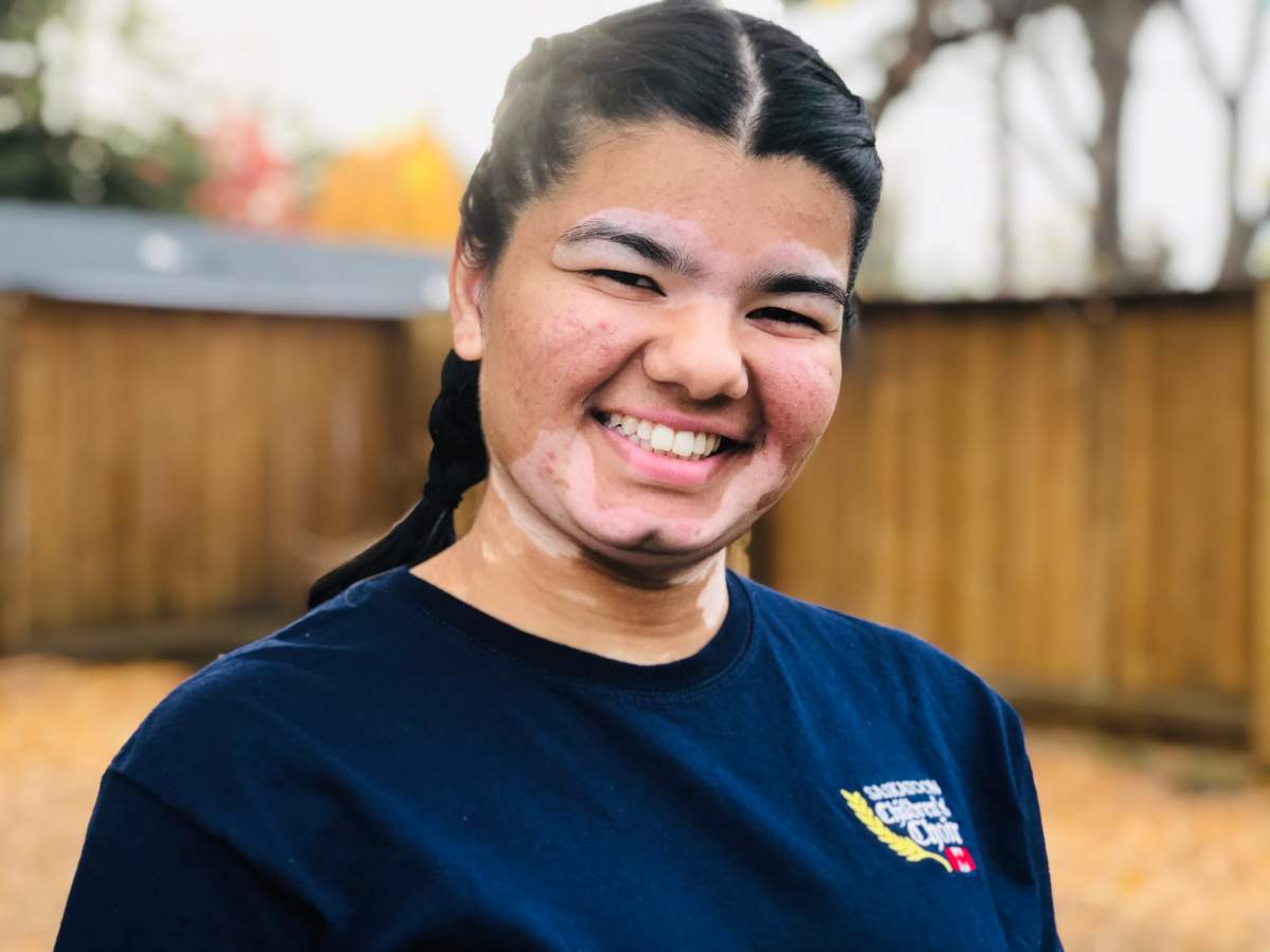 Darshana Lanke, pictured here, was one of four Junior Citizen award recipients.
