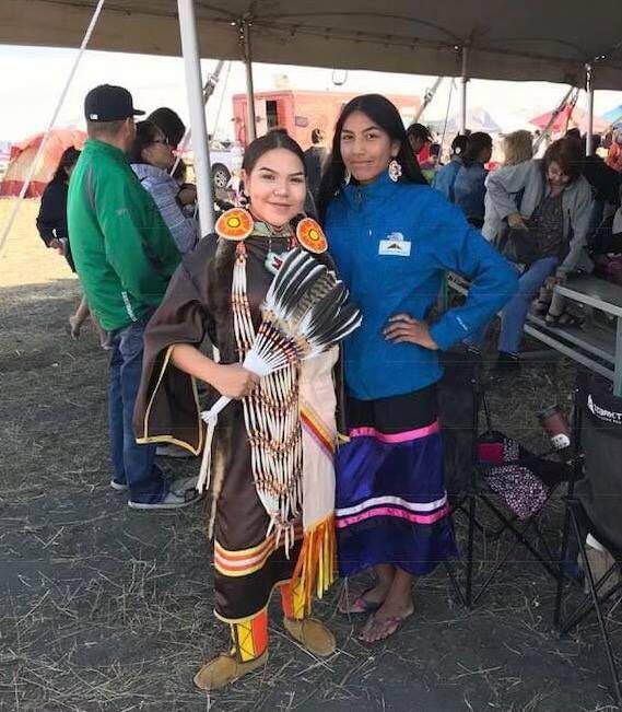 Sarah Wolfe (right) says she embraces her Indigenous culture and participates in smudges and ceremonies.