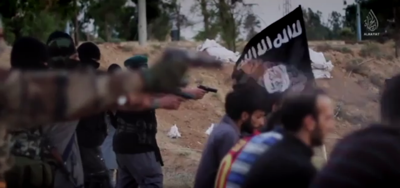 A scene from the 2014 ISIS propaganda video Flames of War. Mohammed Khalifa told Global News he narrated the production.
