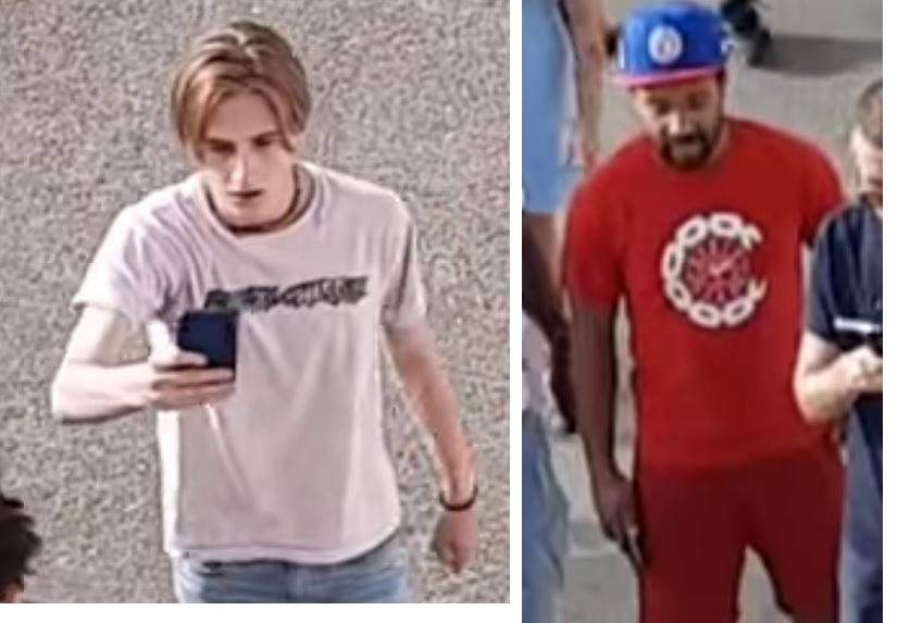 Vancouver police are hoping the public can help them identify these two men who were down at English Bay on Friday, June 18,.