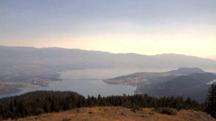 A view of Okanagan Lake, Kelowna and West Kelowna on Wednesday, June 30, 2021. 