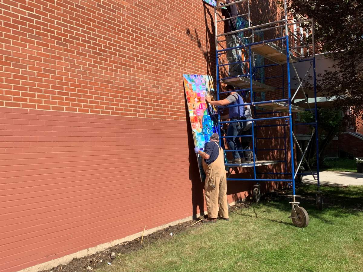 Edmonton Catholic Schools unanimously voted to rename Grandin School and remove the mural of the bishop from the exterior of the school Monday, June 28, 2021.
