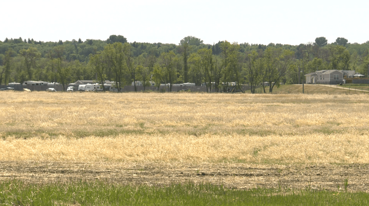 The site of the former Brandon residential school as seen in 2021.